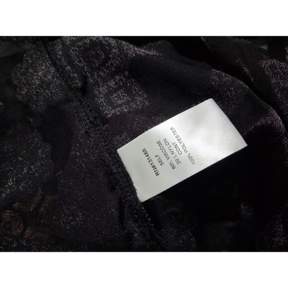 Fate Whimsigoth Velvet Burnout Art to Wear Womens size Small Old Money fairy Top - Picture 12 of 12